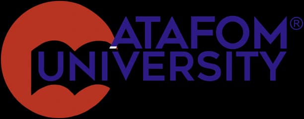 Logotip d’ATAFOM University sobre fons clar
